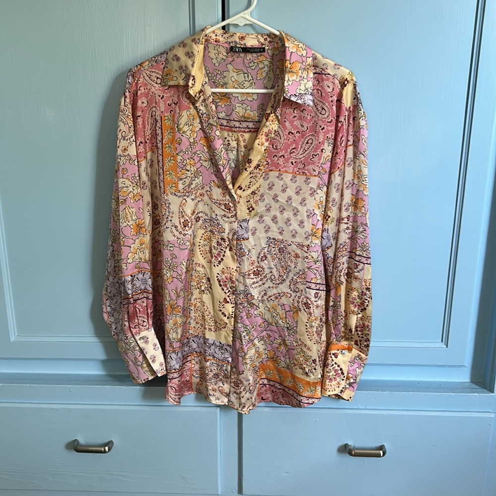 Silky Zara button up